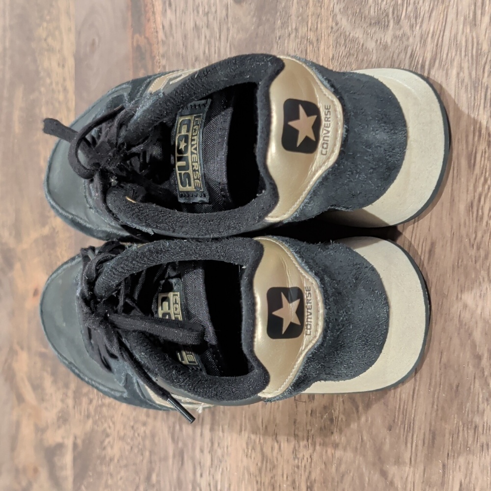 Converse Cons Black and Gold Sneakers - Picture 4 of 7